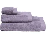 Ege Organics Premium Frottee Gästehandtuch aus Bio Baumwolle 30 x 50 cm Lilac Grau
