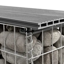 pro.tec Gabionenbank 100 x 45 x 30 cm