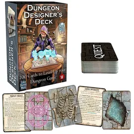 Loke Battlemats | Dungeon Designer's Deck | 100 Cards to Level Up Your Dungeon Game | RPG Accessoires