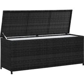 furnicato Garden-Auflagenbox 150 x 50 x 60 cm Schwarz