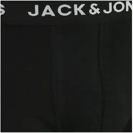 JACK & JONES Solid Boxershorts 10 Einheiten Black / Detail Black / Black S