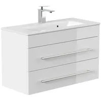 Magnolia home Badmöbel Mars 800 SlimLine SoftClose weiss hochglanz
