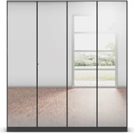 Rauch Reflect, mit Spiegelfront, inkl. praktischer Inneneinteilung grau metallic, Schwarz, 181x197x54cm