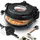 Kesser Pizza-Ofen elektrisch bis 400 Grad Elektrischer Pizzabäcker 1200W mit feuerfester Steinplatte & Timer Durchmesser 32cm | 5 Heizstufen &... | Schwarz