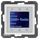 Berker 30846089 Radio Touch UP DAB+, Bluetooth Q.x polarweiß samt