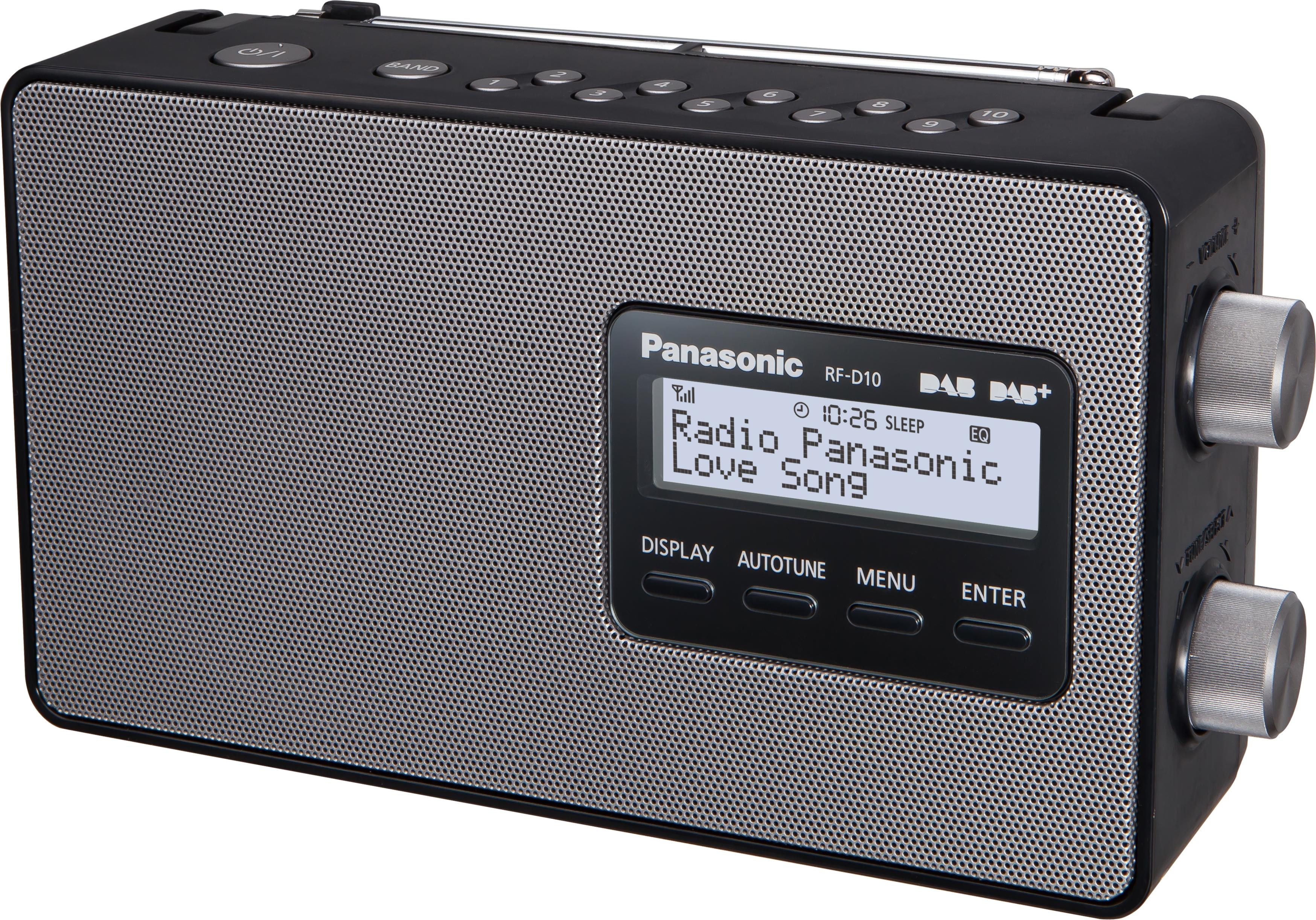 Panasonic RF-D10EG (DAB+, FM), Radio, Schwarz
