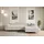 altdecor Ecksofa Cord mit Schlaffunktion 2-Sitzer Creme