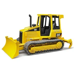 BRUDER Cat Kettendozer, Spielzeug, ab 3 Jahren, 1:16, schwenkbares Schild, Einzelgliederkette