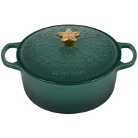 Le Creuset Weihnachtsbräter 24 cm rund artichaut
