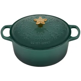 Le Creuset Weihnachtsbräter 24 cm rund artichaut