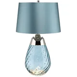 Elstead Lighting Lena 2-flg. E27 30 cm Glas/Nickel Blau