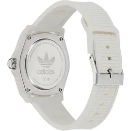 Adidas Unisex Uhr PROJECT FOUR Kunststoff weiß AOST24570