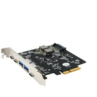 Exsys EX-12007 PCIe Karte 2x USB-A und 3x USB-C