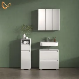 livinity® Savuto Midischrank 30,2 x 96,3 x 30 cm Weiß