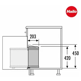 HAILO AS Uno 18 l weiß