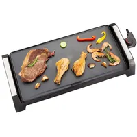 Senya SYCK-G021 - Elektrische XL-Grillplatte für 6 bis 8 Personen, mit 2200-W-Antihaftbeschichtung, Farbe schwarz