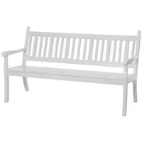 Proregal Gartenbank Weiß Kunststoff 160x88x69 cm, Gartenmöbel, Gartenbänke