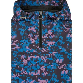 URBAN CLASSICS Damen Jacke Ladies Camo Pull Over Jacket Digital Duskviolet Camo-XS