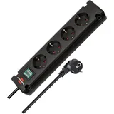 Brennenstuhl Bremounta 4-fach 1,5m schwarz