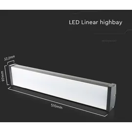 V-Tac HighBay 100 W eckig Schwarz