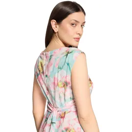 Betty Barclay Chiffonkleid mit Bindegürtel Mint/Rosé 48