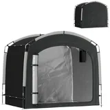 ComfortXL Fahrradgarage, Schwarz, Textil, 150x195x220 cm, Aufbewahrung & Schutzhüllen, Fahrradgaragen