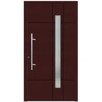 KNOCK Flügelüberdeckende Kunstoff-Haustür »Terra«, purpur - rot