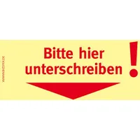 Notizblock24 Haftnotizen 75 x 35 mm, gelb Bitte hier