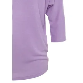 LASCANA 3/4-Arm-Shirt Feinstrick lila 32/34