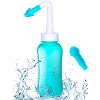 Nasendusche Set 300ml Nasenspülung Flasche Nasenspülkanne zur Sinus Spülung Nasenreinigung BPA-frei Neti Pot für Erwachsene und Kinder