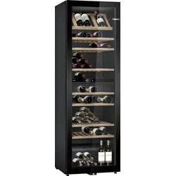 BOSCH Weinkühlschrank "KWK36ABGA", G (A-G), schwarz, B:60,0cm H:186,0cm T:61,0cm, Weinkühlschränke