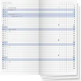 Brunnen Ersatzkalendarium 740 für Faltkalender 7,8x15,3cm 1 Monat/2 Seiten 2026