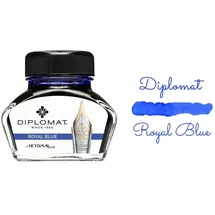 Diplomat Tintenglas 30 ml Königsblau