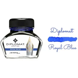 Diplomat Tintenglas 30 ml Königsblau