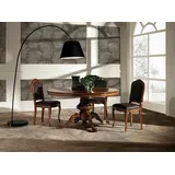 Xlmoebel Esstisch Neuer runder Esstisch im klassischen Barock-Rokoko-Stil (Esstisch), Hergestellt in Europa braun