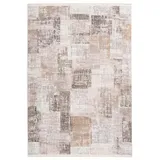 Kayoom Vintage-Teppich Akropolis, Grau, Silber, Textil, Used look, 160x230 cm, Teppiche & Böden, Teppiche, Vintage-Teppiche