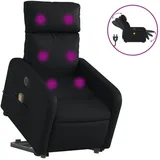 vidaXL Massagesessel mit Aufstehhilfe Elektrisch Kunstleder 89,5 x 95,5 x 0 cm Schwarz