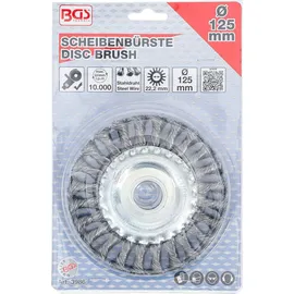 BGS Scheibenbürste Zopfrundbürste Ø 125 mm 5 x