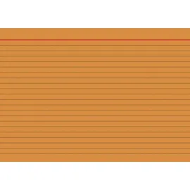 Brunnen Karteikarten A5 liniert orange