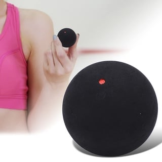 Squash Bälle, 1,5 Zoll, Gummi-Single-Dot-Squashschlägerbälle mit Hoher Geschwindigkeit, Squashbälle Sport Squash Ball, High Bounce Squash-Ball, für Racquetball-Spielübungstraining(Roter Punkt)