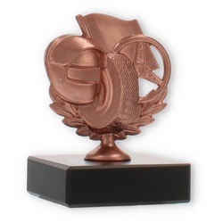 Pokal Metallfigur Motorsport bronze auf schwarzem Marmorsockel 9,0cm