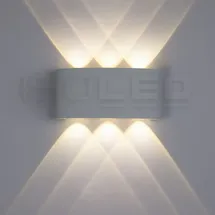 ISOLED Außenwandleuchte Aluminium 4,0 cm IP54 inkl. LED 480 lm sandweiß