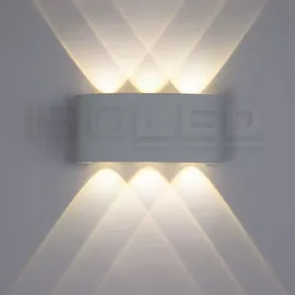 ISOLED Außenwandleuchte Aluminium 4,0 cm IP54 inkl. LED 480 lm sandweiß