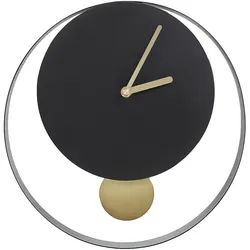 Wanduhr MAGLAND Stahl Schwarz