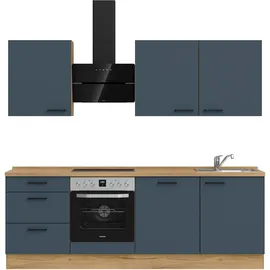 Nobilia Küchenzeile Easytouch II 240 cm blau