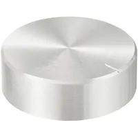 TRU Components TC-11696512 Drehknopf mit Knopfmarkierung Silber (Ø x