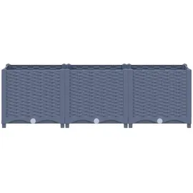 vidaXL Hochbeet 120x40x38 cm Polypropylen