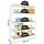 Proregal Schwerlastregal Wood Beast Five HxBxT 200x210x75cm | Fachlast 500kg | Weiß