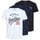 JACK & JONES Ethan Kurzarm-T-Shirt 3 Einheiten Black Pack Black / White / Navyblazer L