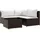 vidaXL Garten Lounge Set 4-tlg. Braun